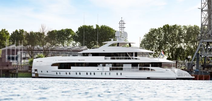 Heesen’s second aluminum-hulled hybrid yacht