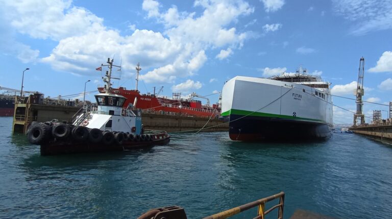 The construction of the €80m (US$89m) E/V Futura at the Cemre shipyard has entered its final phase.