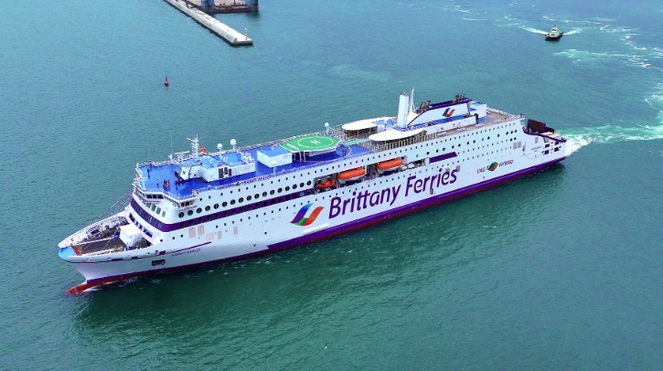Brittany Ferries’ LNG-electric hybrid vessel, named Saint-Malo, has begun its sea trials, ahead of its transit to Europe in November 2024.