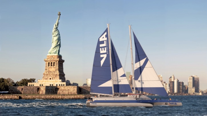 Vela, a French wind-powered maritime transport company, has completed a funding round of €40m (US$43m) to build its first sailing cargo trimaran.