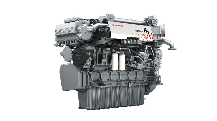 Yanmar Power Technology has completed a land-based demonstration test of a pilot-ignition hydrogen 4-stroke high-speed engine for power generation in coastal vessels, achieving operation at a rated output of approximately 500kW.