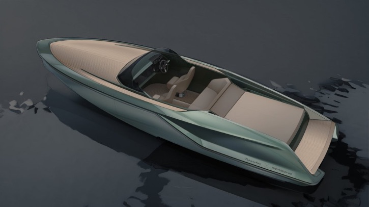 Porsche and Austrian-based Frauscher Shipyard have presented an electric sports boat, the Frauscher x Porsche 850 Fantom.