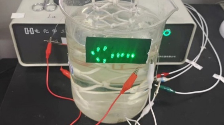 A collection of researchers have invented a flexible, yarn-like battery prototype that uses the electrolytes in salty water to conduct electricity through ions.