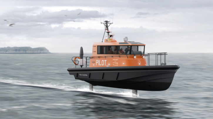 The Port of Tyne has purchased the UK’s first fully electric foiling pilot vessel.