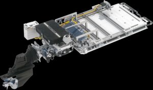 The drive system of the Frauscher x Porsche 850 Fantom and 850 Fantom Air.