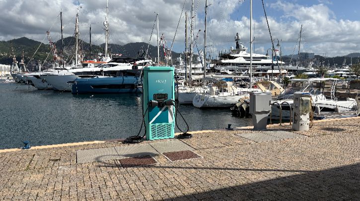 Electrifcation along Ligurian Coast advances with new marine fast charger at Marina Genova.