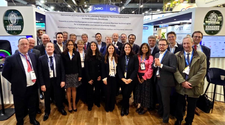Representatives of some of the key signatories of the agreement signed between Bureau Veritas and a global alliance to accelerate nuclear for maritime applications