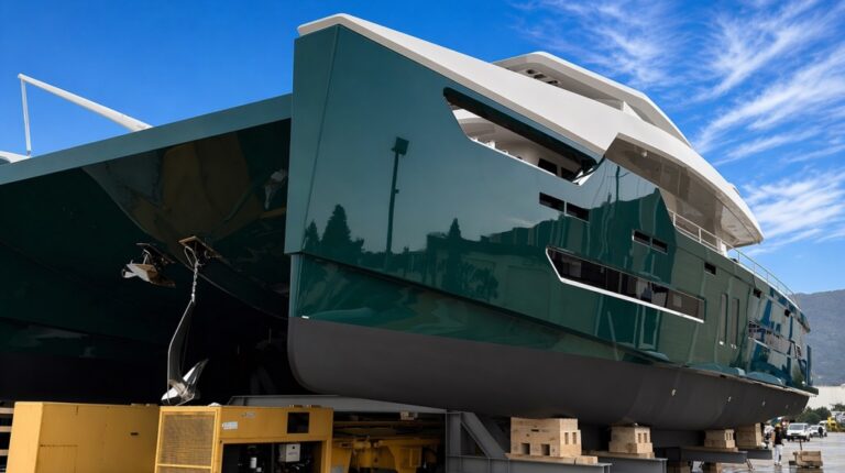 Sunpower-Alva 90 solar-electric superyacht begins sea trials phase.